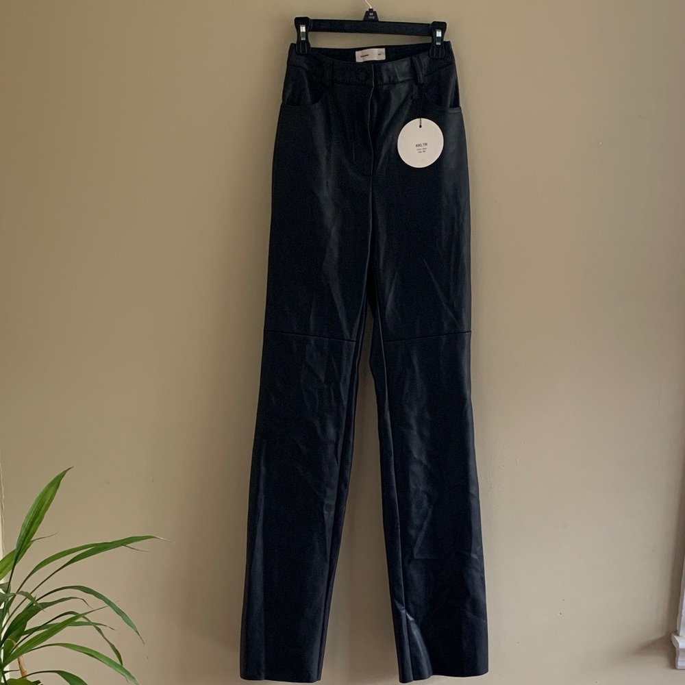 CULTNAKED “Killa” Black High-Waisted Vegan Leather Pants - XXS & XS - Picture 4 of 10